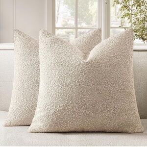 Elegant Cream Accent Pillows